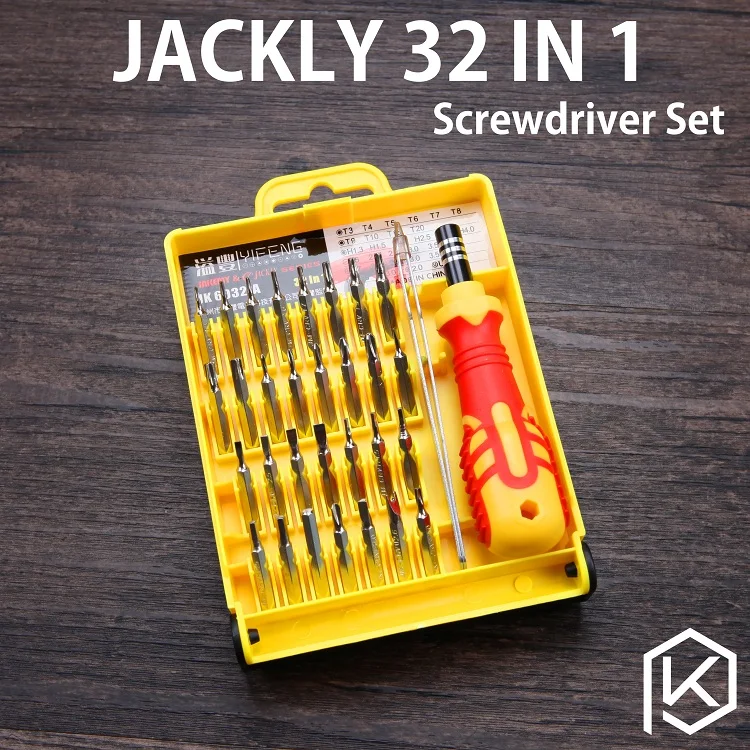[32 в 1] jackly профессиональный набор отверток Torx для механической клавиатуры gh60 xd60 60%