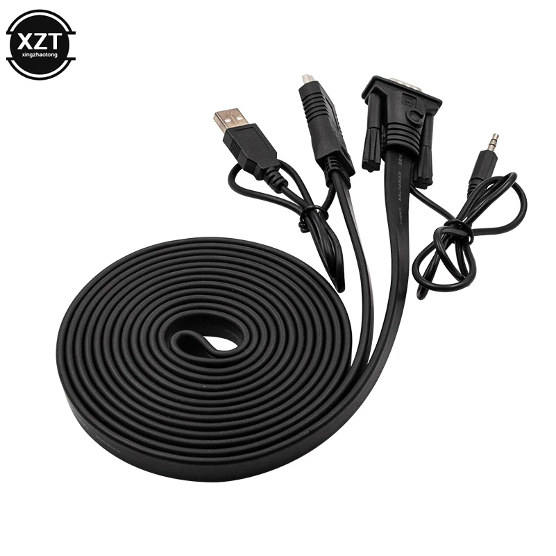 Новый HDMI в VGA конвертер кабель с 3 5 мм аудио адаптер питанием 1080P для Xbox 360 PS3
