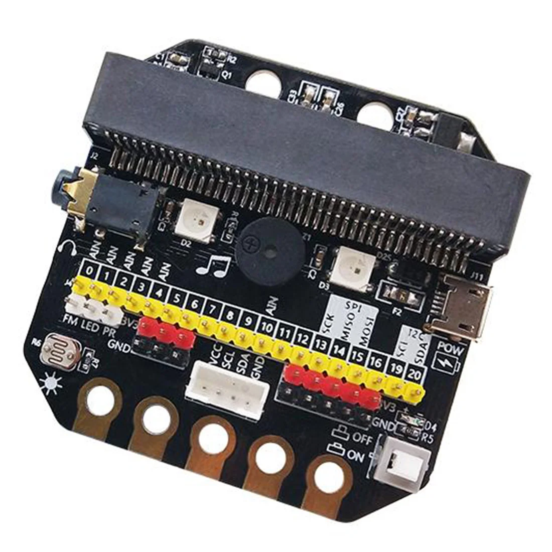 Базовая: Плата расширения бит IO горизонтального типа Pinboard для Microbit для развития питона программируемые игрушки