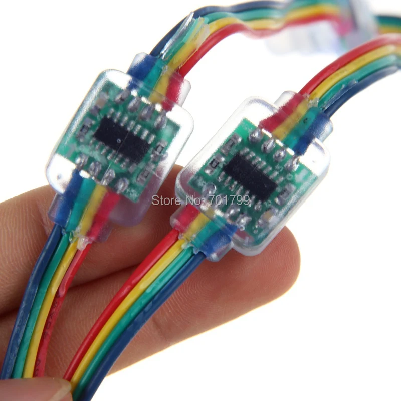 Полноразмерный пиксельный светодиодный модуль WS2801 RGB Вход 5 в постоянного тока 50