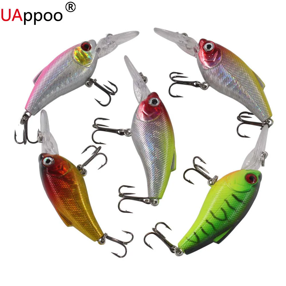 1 шт. плавающей минноу рыболовную приманку лазерная жесткий искусственные