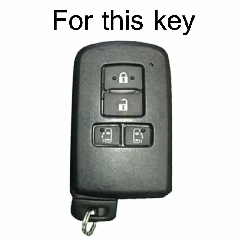 AX 4 Button For Toyota Sienta Alphard Voxy Noah Esquire Harrier Silicone Remote Key Case Fob Shell Cover Skin 2015 2018 2019|Футляр для
