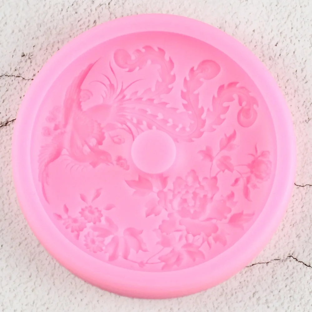 Силиконовая форма в виде павлина шоколада конфет и мыла | Дом сад