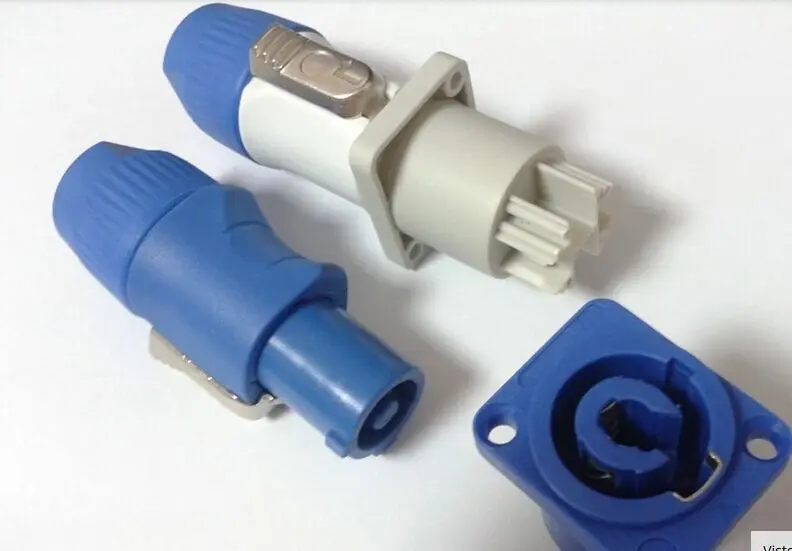 2 Unidades lot Neutrik PowerCON tipo A NAC3FCA + NAC3MPA 1 chasis Plug панель adaptador|adaptador plug|tipo n |