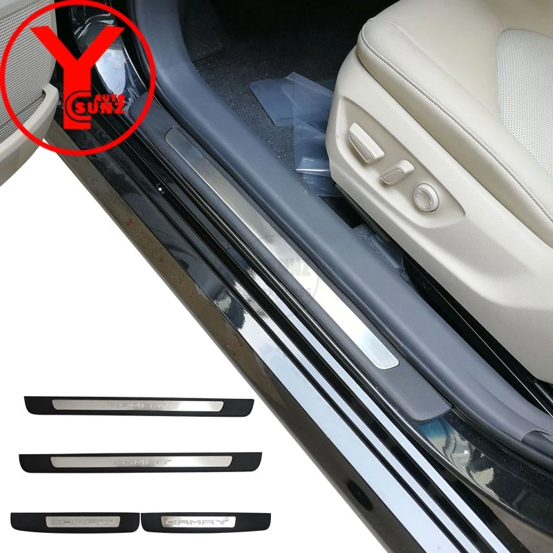 ABS led крышка порога для toyota prestige camry подтяжки лица 2015 2016 аксессуары