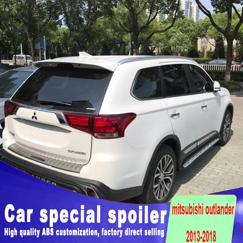 Спойлер на крышу для Mitsubishi Outlander 2013 2017 высококачественный спойлер из АБС пластика