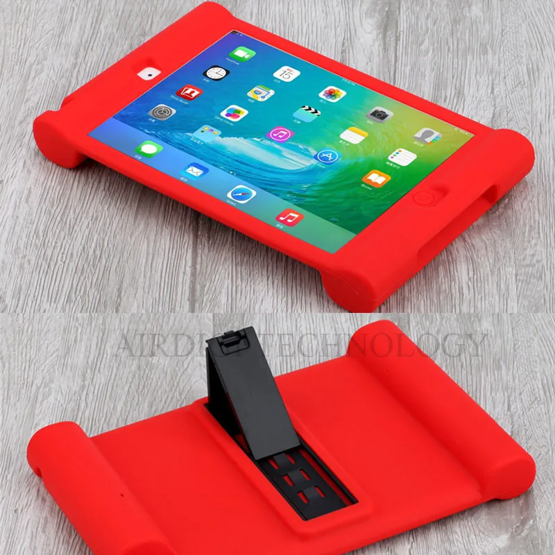 Уникальный противоударный мягкий чехол подставка для iPad AIR 2 защитный детей