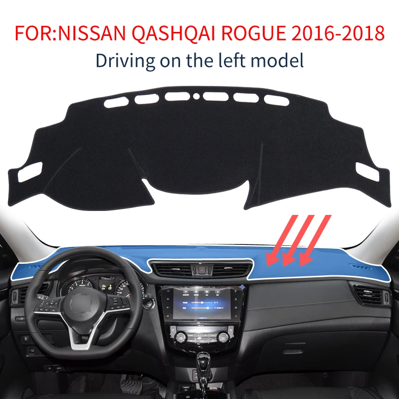 Коврик Smabee для Nissan Qashqai J11 2014 ~ 2017 ROGUE 2nd Dashmat черный коврик приборной панели