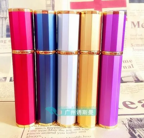 買取 500ピース/ロットミニカラフルな8ミリリットル旅行香水アトマイザー詰め替えスプレーアルミガラス空のボトルポータブル卸売