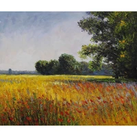 handmade oil painting reproduction of claude monet high quality oat fields ii living room decor