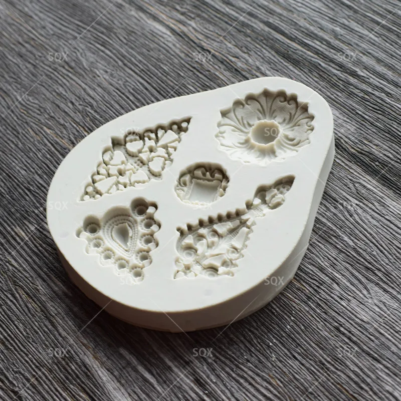 3D ретроювелирные изделия силиконовая форма для помадки в форме алмаза