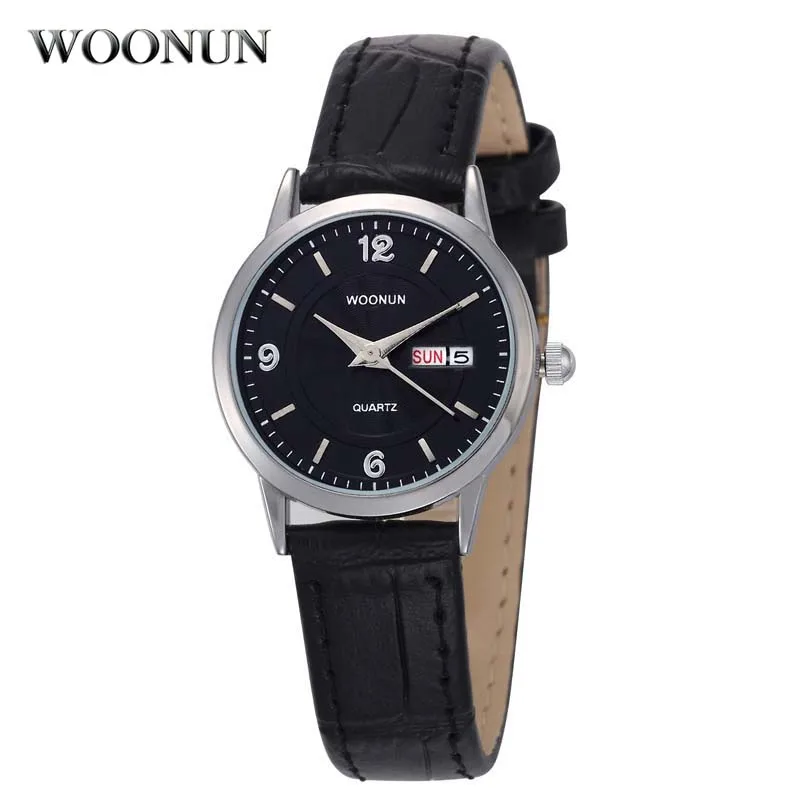 Часы женские из натуральной кожи с календарем ультратонкие 2020 | Наручные часы