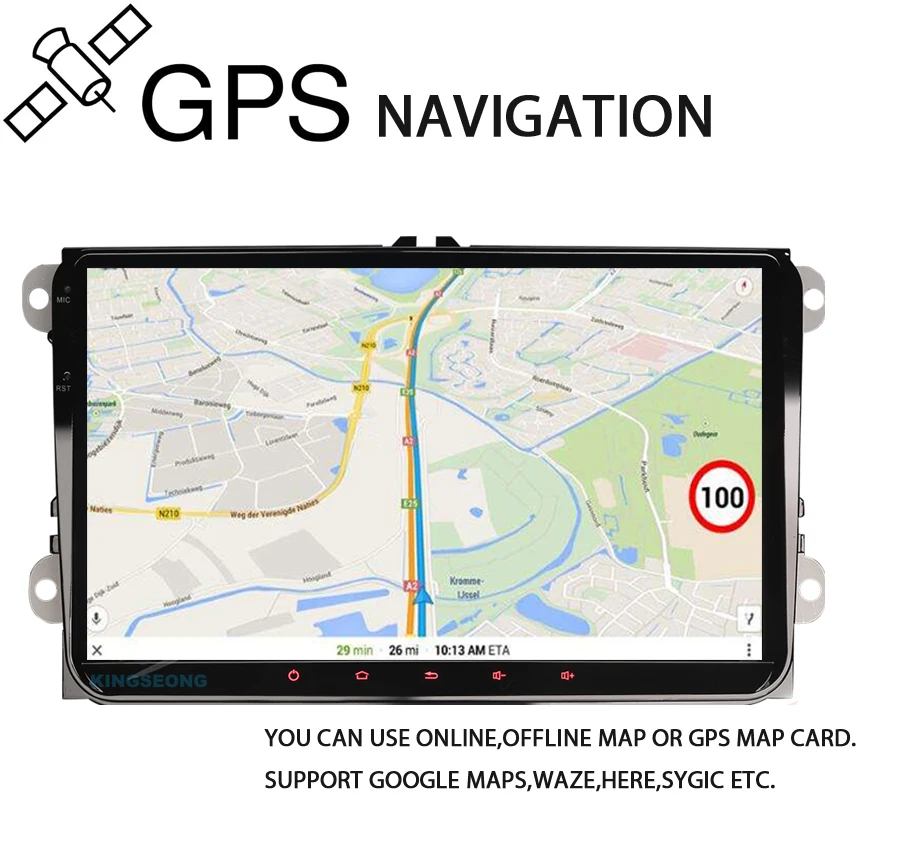 Автомобильный MP3 плеер 9 &quotAndroid 7 1 для VW Tiguan Touran Jetta EOS Авторадио DAB + стерео GPS