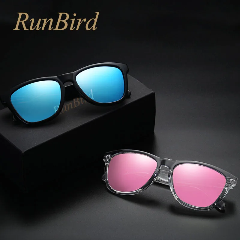 Солнцезащитные очки RunBird Мужские поляризационные винтажные зеркальные