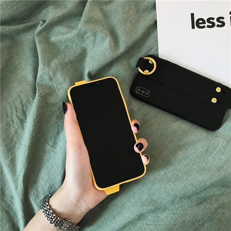 Чехол для телефона LUDI с ремешком на запястье iPhone 7 чехол X 6 6S 8 Plus мягкие