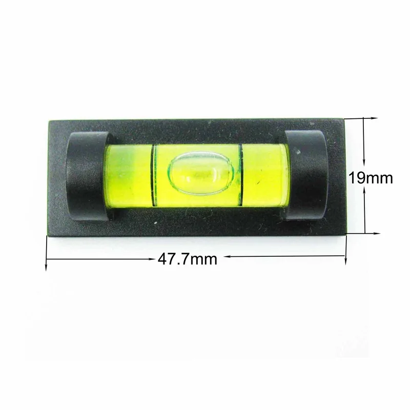 (10 шт./лот) TV Rack Level Bubble с черным корпусом спиртовой уровень пузырьковый для