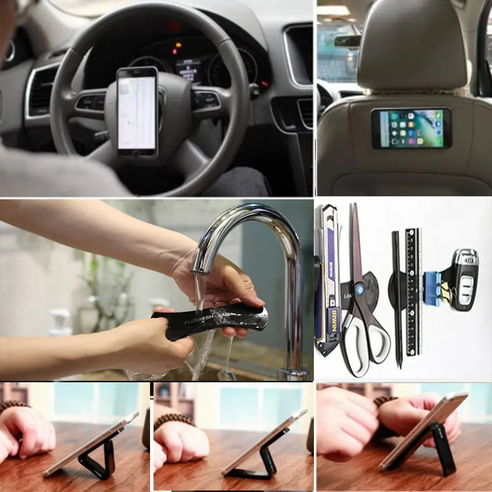 Magic Flourish Lama Nano Rubber Pad Folding Phone Holder Pegatina Couple No Trace Multi-Function Lentous Sticker | Мобильные