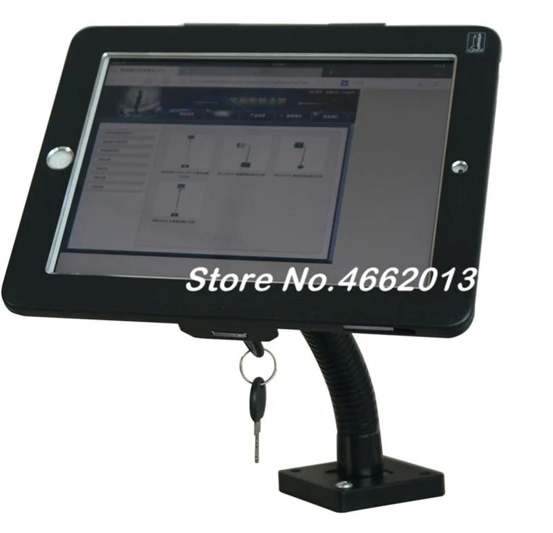 Economici Tablet Di Sicurezza A Collo Di Cigno Tavolo Di Montaggio A Parete Del Supporto Anti-furto Staffa Con Serratura Display Del Basamento Per Ipad 2 3 4 Air1 2 Pro 9.7