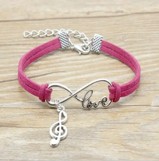 1pcs infinity handmade Women Stylish Music Charms Pendant Bracelet Friendship Gift 7932-7937 | Украшения и аксессуары
