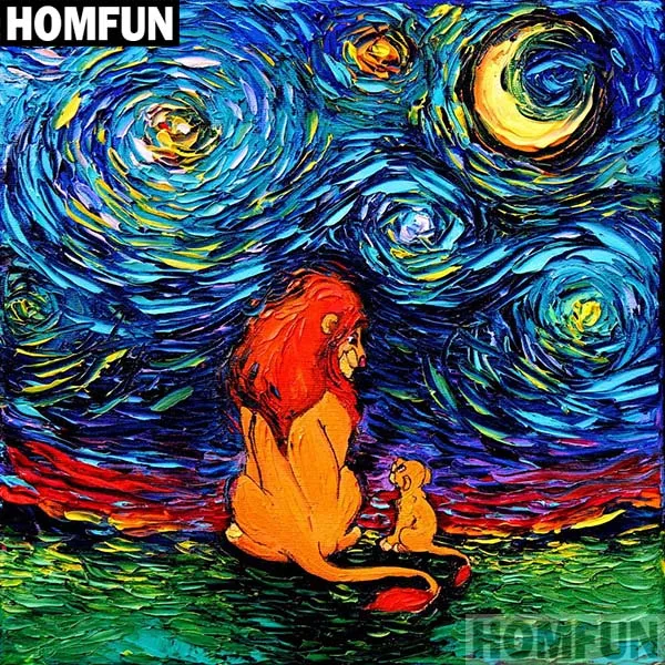 HOMFUN полный квадратный/круглый дрель 5D DIY Алмазная картина "мультфильм Звездное" вышивка крестиком 5D домашний Декор подарок A03800 - Цвет: Светло-желтый