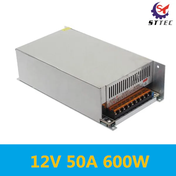Бесплатная доставка 600 Вт мощность постоянного тока 12 В Импульсный блок питания