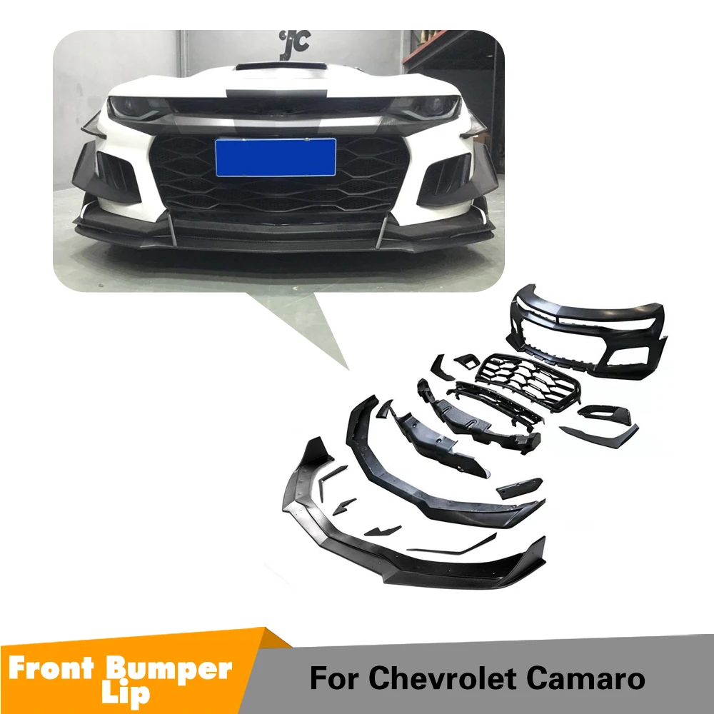 Передний бампер спойлер для Chevrolet Camaro 2016 2019 карбоновое волокно/FRP|Амортизаторы| |