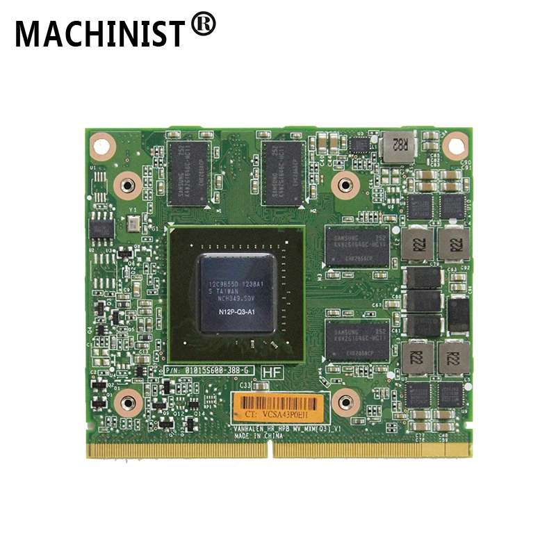 НОВЫЙ NVIDIA Quadro 2000M 2G видеографические карты GPU GDDR5 для HP 8740W 8760W 8540W 8560W 8560P Dell PMY8Y M4600