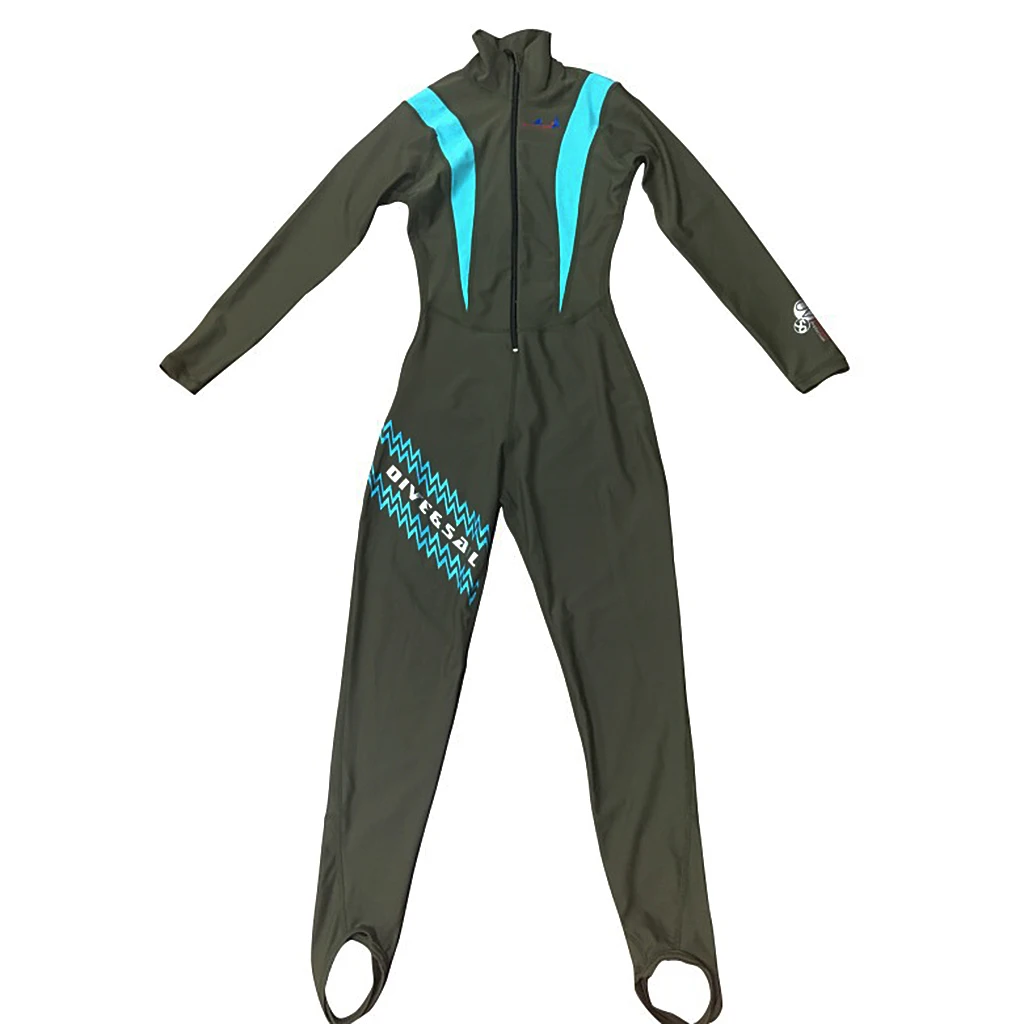 L Blue for Women Мужской и Женский костюм для дайвинга на молнии спереди гидрокостюм для серфинга Freedive купальный костюм для подводного плавания - Color: L Blue for Women