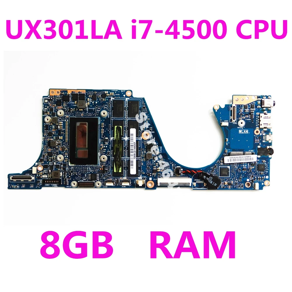 UX301LA i7-4500 Процессор 8 Гб Оперативная память для ASUS UX301LA UX301LAA UX301L UX301 ультрабук Zenbook UX301LA материнская плата UX301LA материнская плата