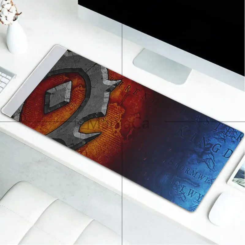 LockEdge 30X90cm MaiYaCa, дизайн, логотип World of Warcraft, индивидуальный игровой коврик для мыши для ноутбука, большой игровой коврик для мыши, коврик для клавиатуры - Цвет: LockEdge 30X90cm