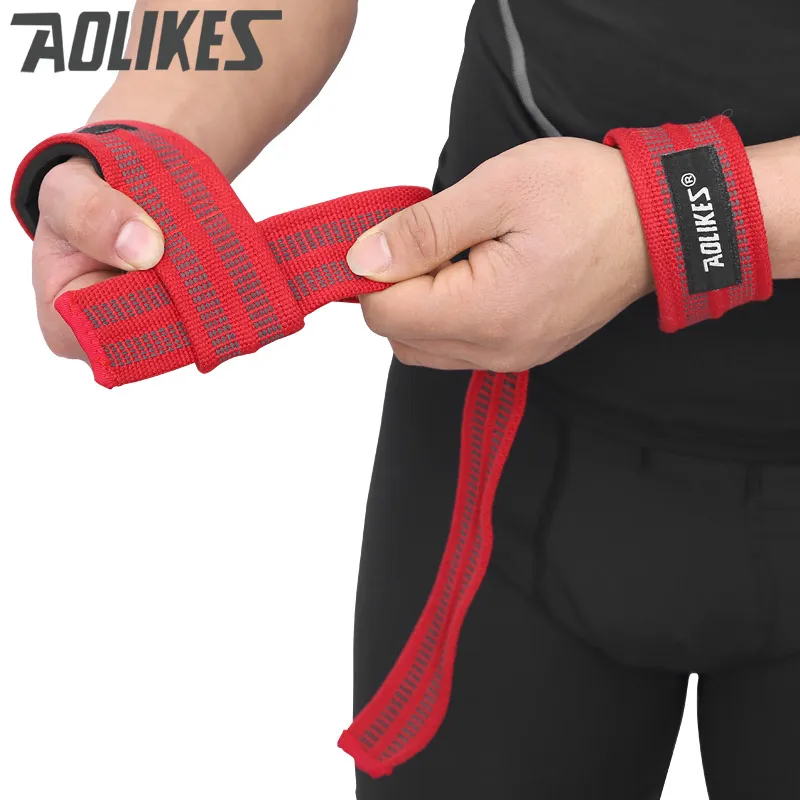AOLIKES, 1 пара, браслет для занятий тяжелой атлетикой, спортивные, профессиональные, тренировочные, повязки на руку, поддержка запястья, ремни, обертывания, защита для спортзала, фитнеса