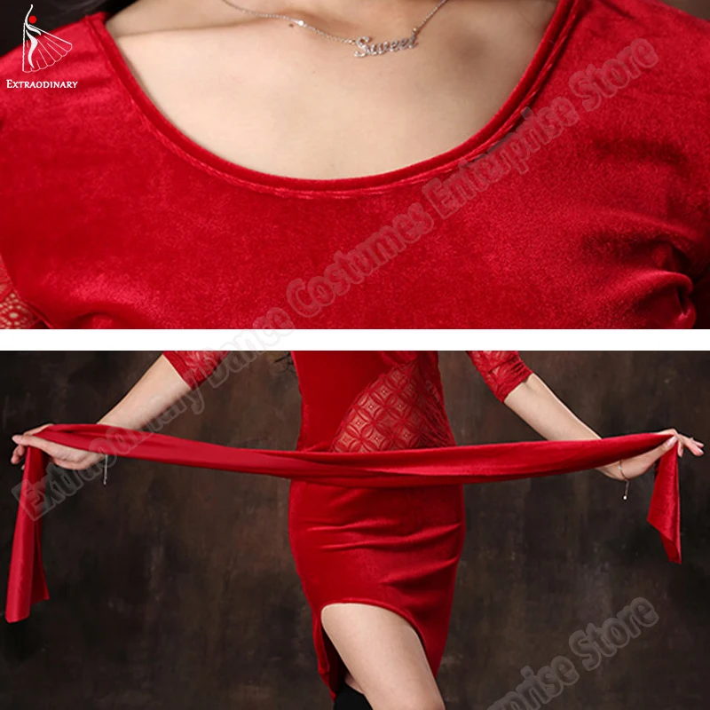 Женская юбка для танца живота кружевная с длинным рукавом 4 цвета|Танец живота| |