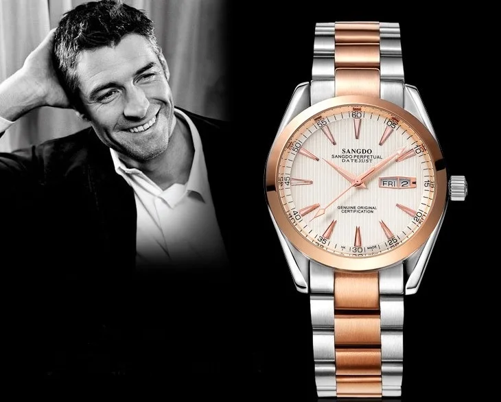 Мужские механические часы Sangdo с автоподзаводом 40 мм 044A|watch automatic|watch businesswatch quality |