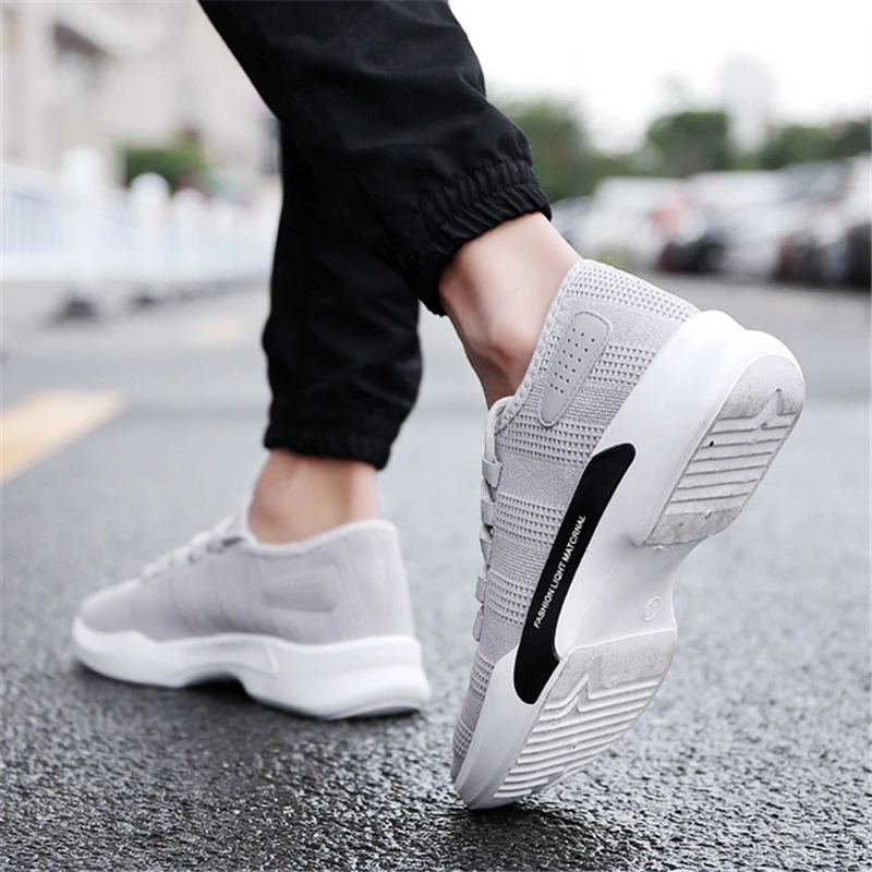 Тканые Для мужчин повседневная обувь дышащая мужская Tenis Masculino Sapatos Уличная
