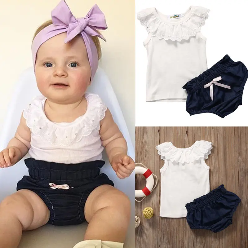 2 шт./комплект футболка и джинсовые брюки|baby girl|kids baby girlkids |