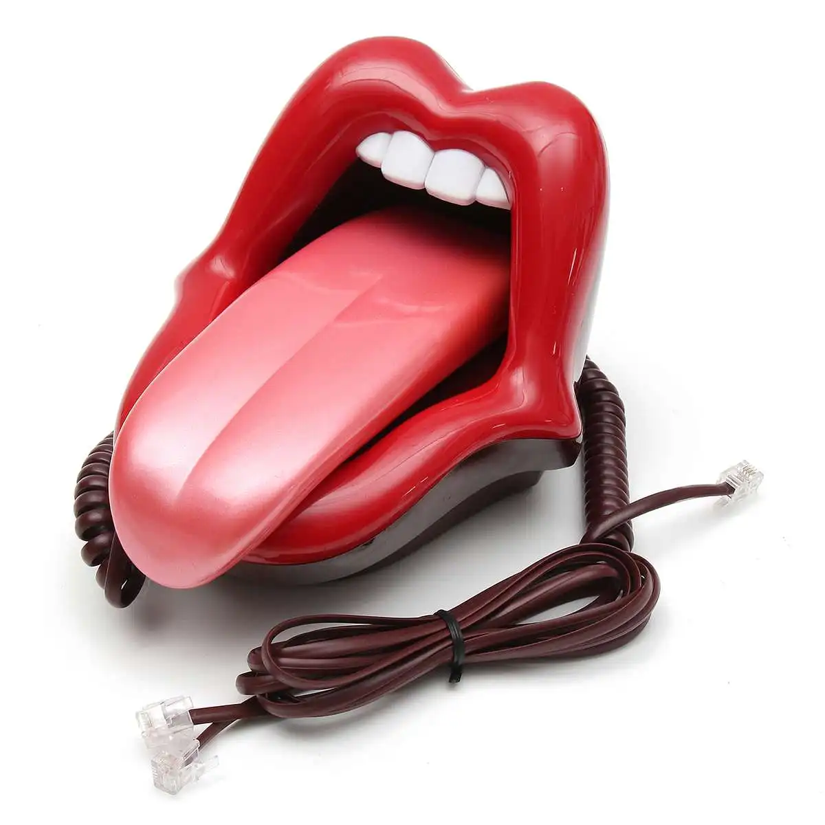 Мини телефон Red Lips Landline с громким ртом в стиле ретро забавный новинка проводной
