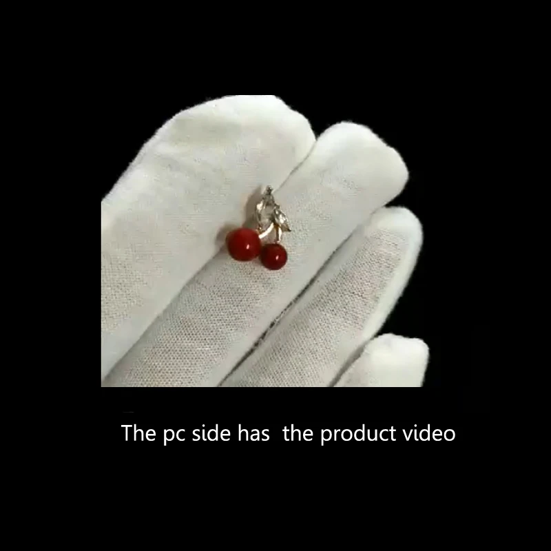 Febli Red Cherry Style Stud Earrings Are Suitable For Various Occasions Hot Selling Products From Top Sellers | Украшения и
