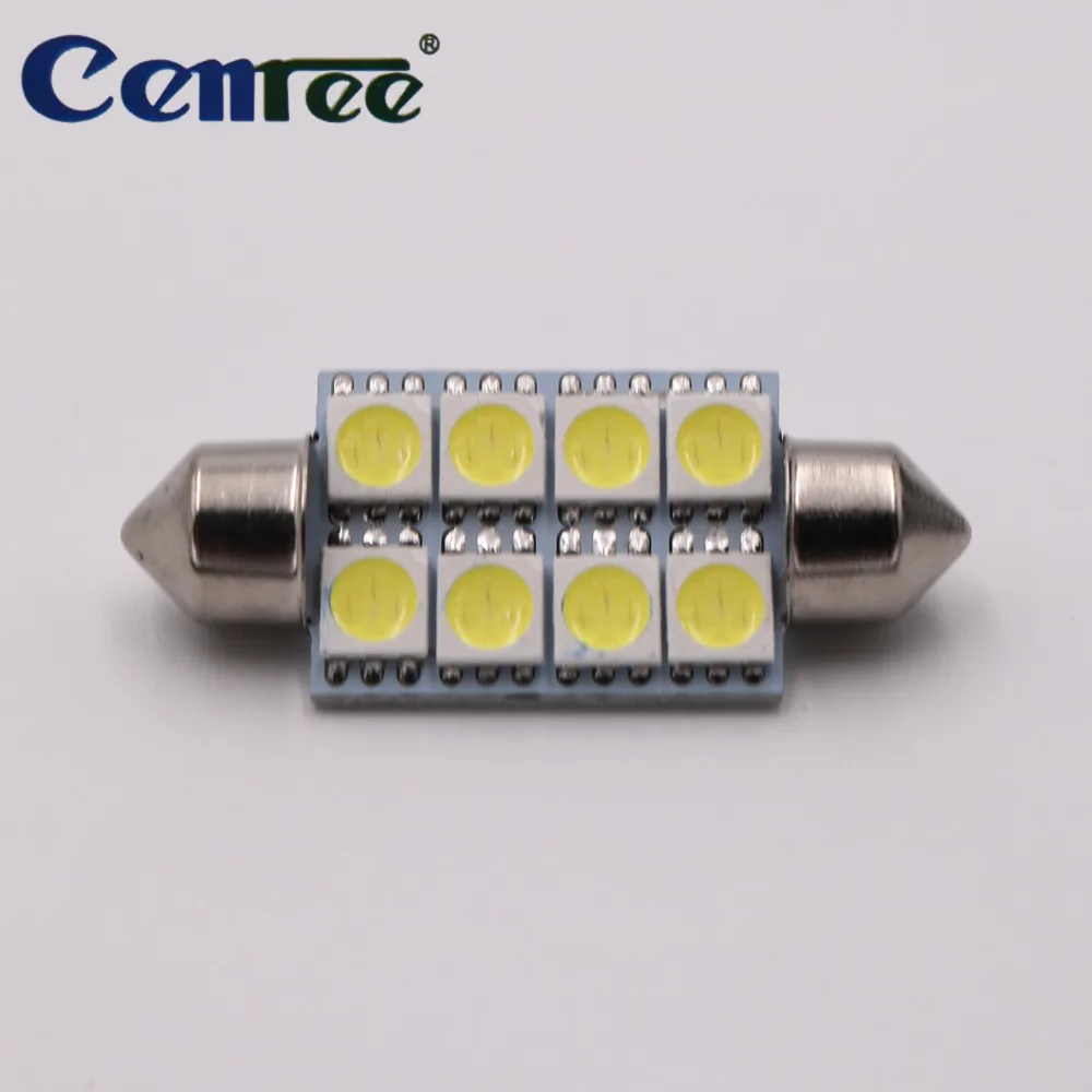 

CENREE 10pcs 39mm 5050 SMD Car LED Festoon Light for car Bulb Interior Reading Light License Plate Lamp White LED Headlight