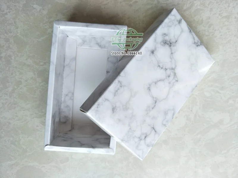 

14*7*5cm Marble Paper Box Cake Box Wedding Homemade Candy Gift Packing Box 100pcs/lot Free shipping