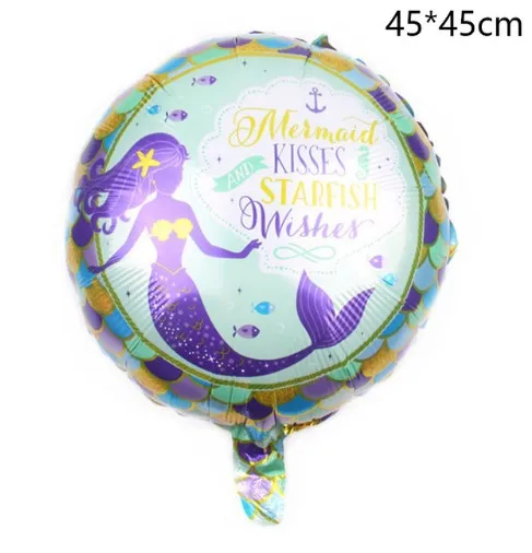 3balloon 1pcs 1 шт. 108*180 см вечерние одноразовые пластиковые скатерти с рисунком русалки для свадьбы, дня рождения, вечеринки, скатерти прямоугольной формы - Цвет: 3balloon 1pcs