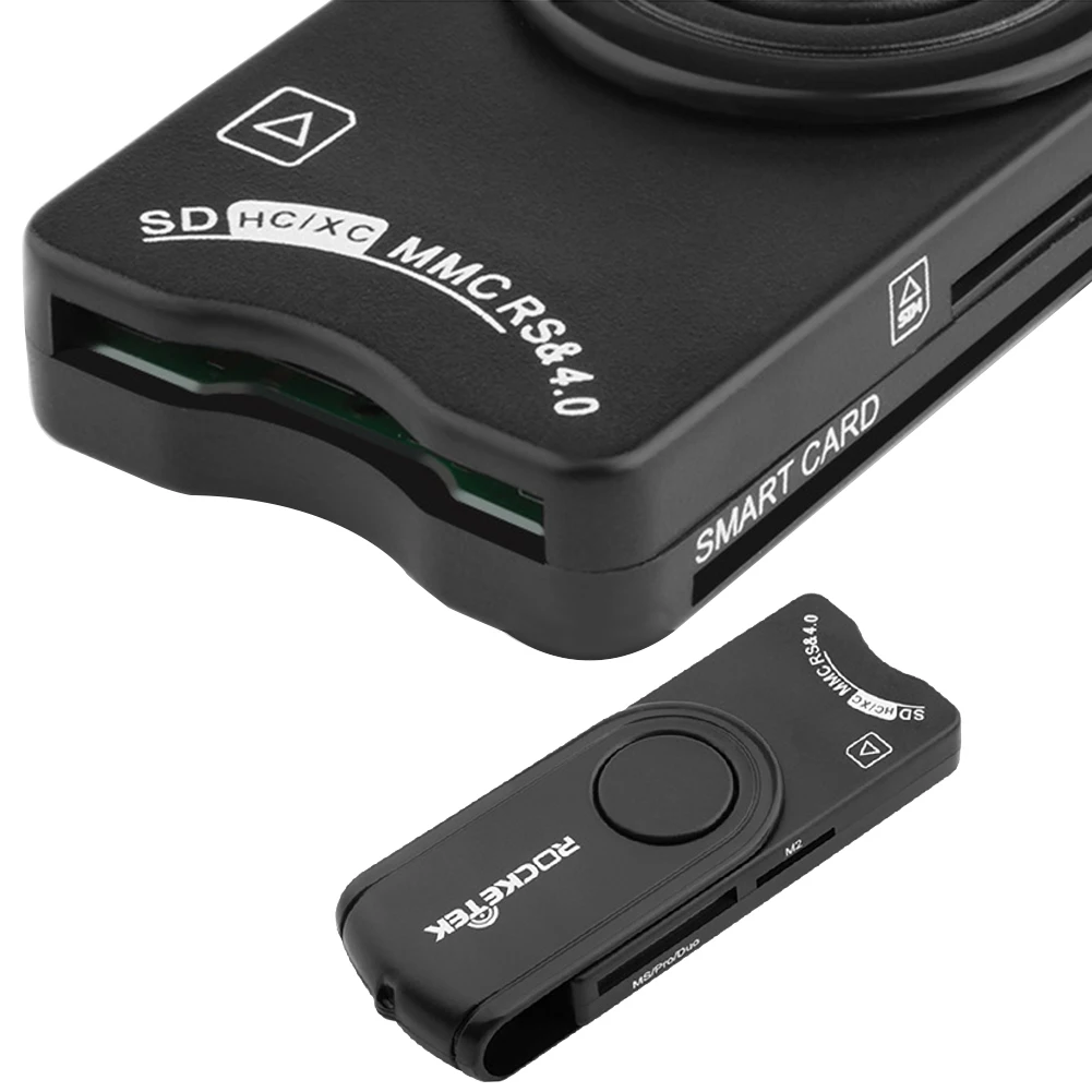 Топ Универсальный многофункциональный MS M2 сим SD TF USB 2,0 Smart Card Reader адаптер