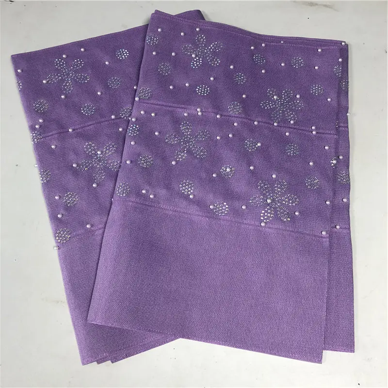 No6 В нигерийском стиле Aso Oke Headtie Африканский тюрбан новые геле обертка с бисером и камнями геле под традиционное платье Aso Oke голову галстук-бабочка 2 шт./упак. 30 - Цвет: No6