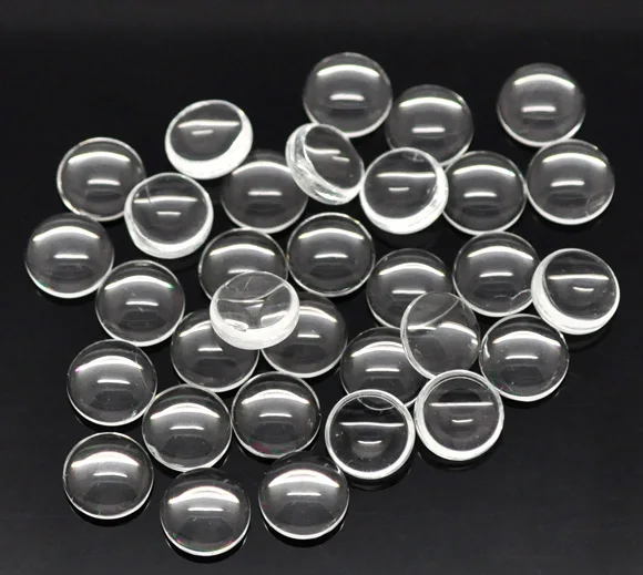 DoreenBeads стеклянное купольное уплотнение кабошоны фурнитура для украшений Круглая