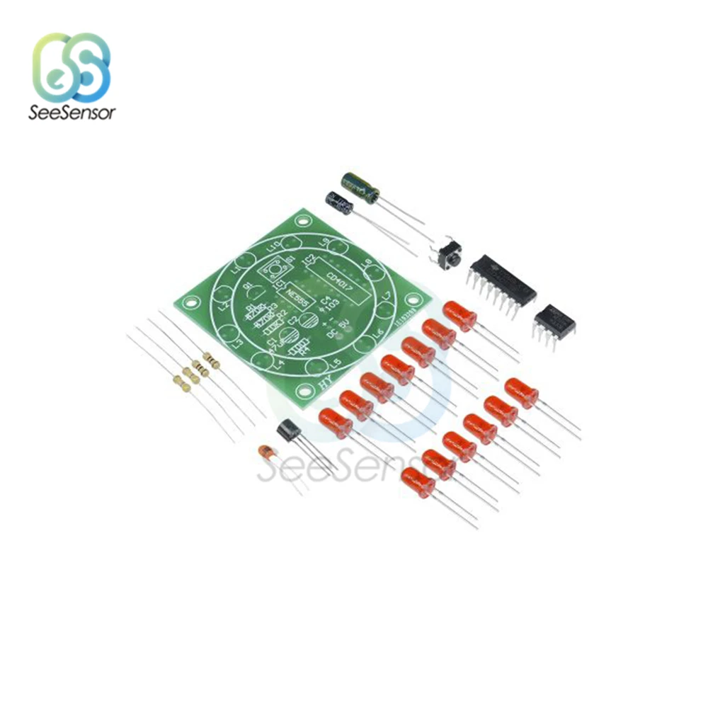 Поворотный Набор Lucky для творчества CD4017 NE555 самостоятельная сборка наборы