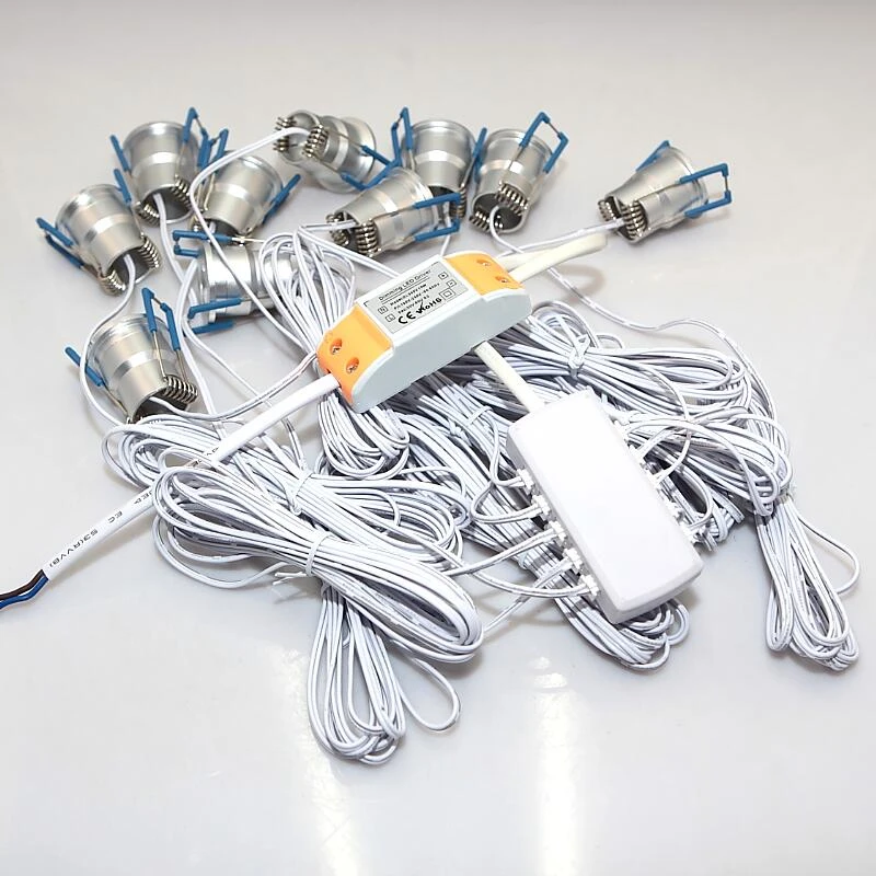 10 шт./лот регулируемая яркость 3 Вт мини светодиодная лампа для шкафа точечного