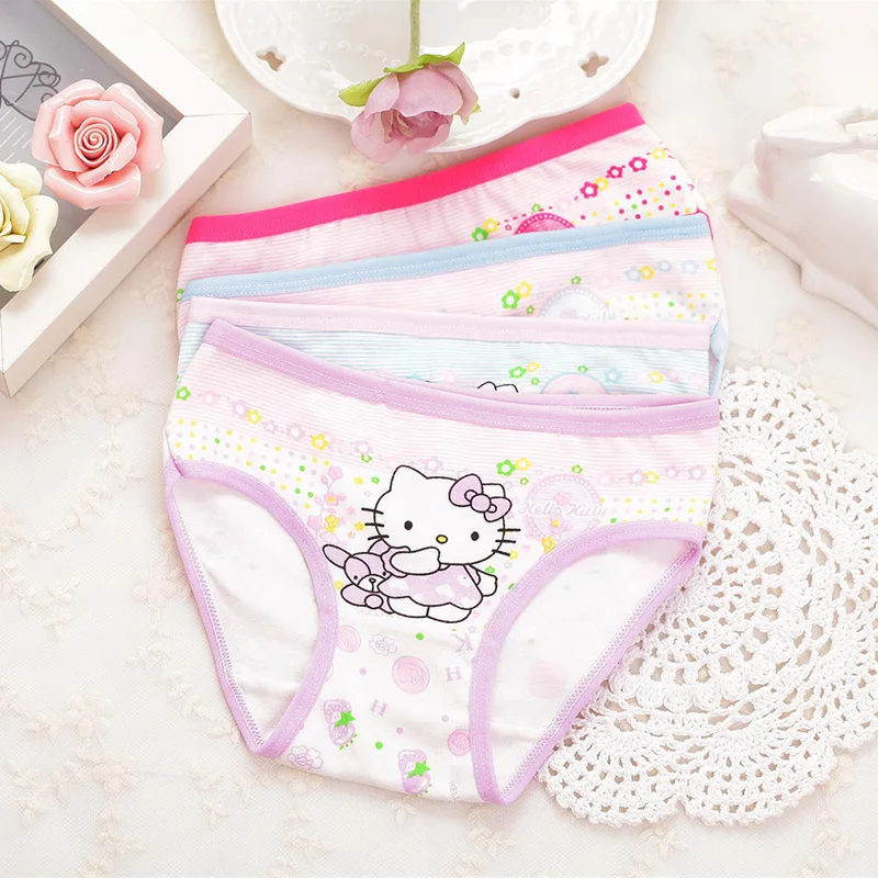 4 шт./лот штаны для девочек детское нижнее белье трусики трусы детские