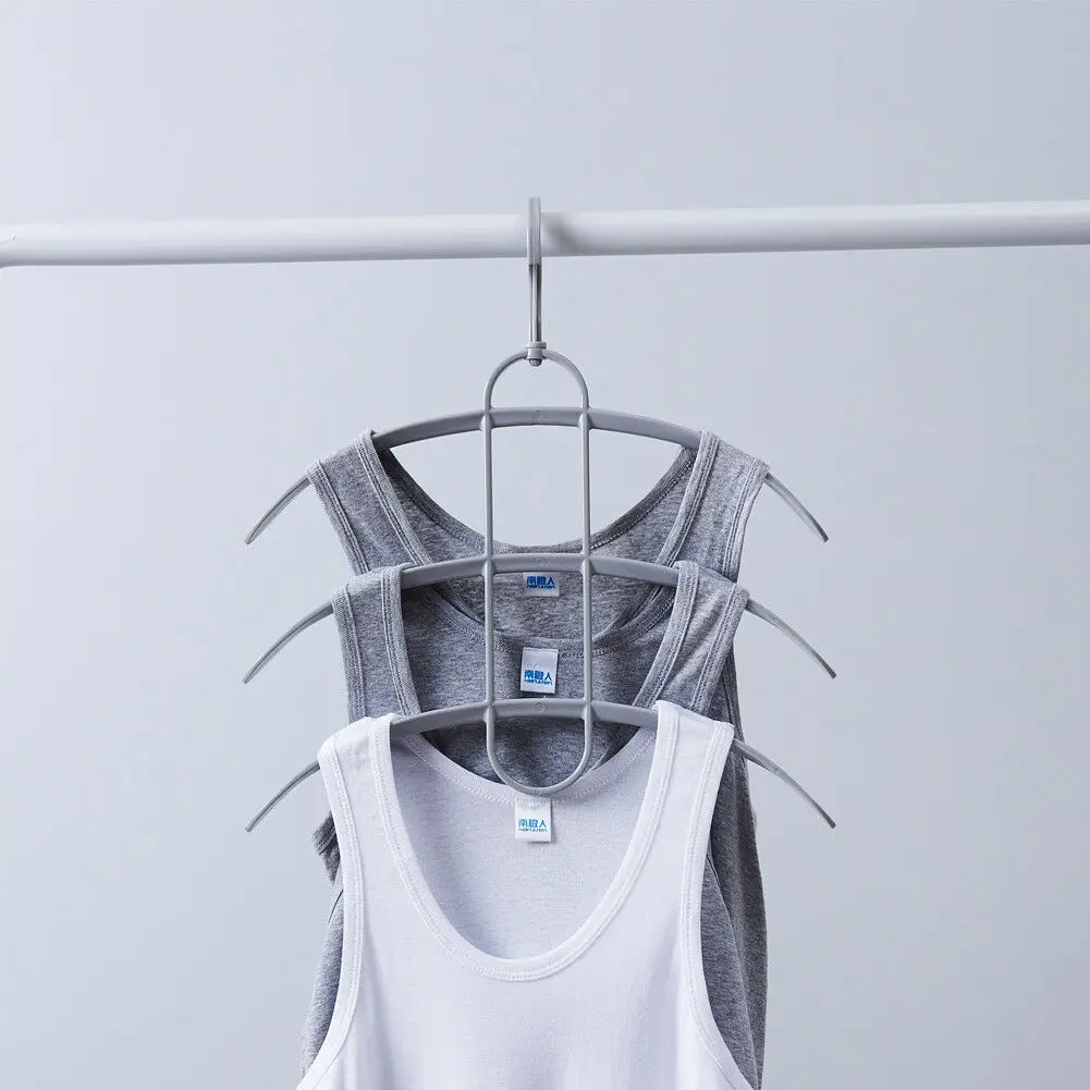 3 Layers Creative Hangers Anti-slip Multiple Layer Trousers Pants Hanger Closet Rack Clothing &amp Wardrobe Storage Dropship | Дом и сад
