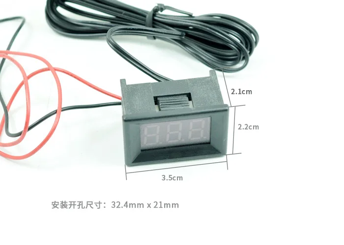 dc 12V 24v LED Display Digital Temperature Meter -40c~+ 120c led Thermometer Sensor 1.5M probe | Электронные компоненты и