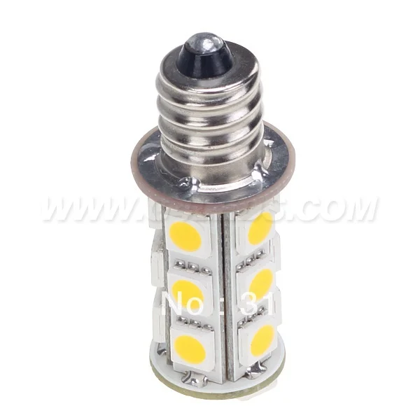 5 шт./лот светодиодные свечи E12 лампочки 18 шт 5050 SMD 12V теплый белый Авто домашнее