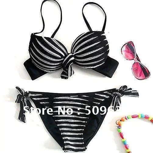 Новое поступление! Полосатое бикини сексуальное для женщин купальник купальный